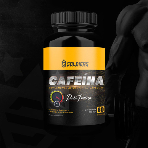 Cafeína 60 Caps - 200mg - Termogênico - 100% Pura - Soldiers - Image 3