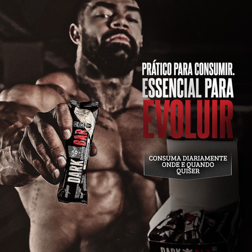 Dark Bar Morango Chocolate Branco Darkness Nutrição comp. - Image 5