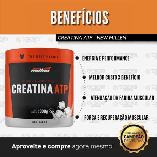 Creatina Atp 300g New Millen - Creatina Atp 300g New Millen - Image 3