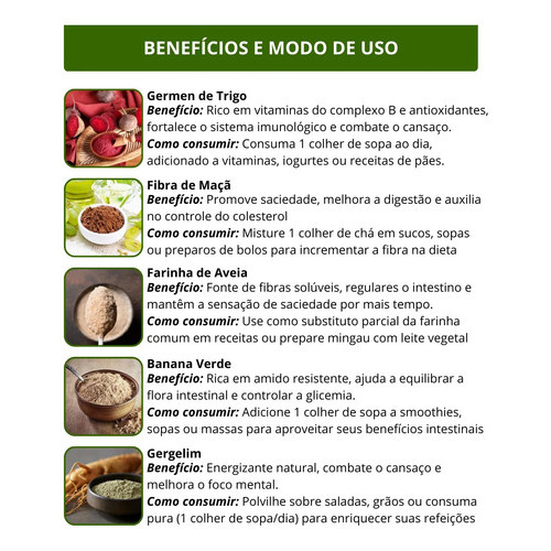 Energético Natural Pó 500g Suplemento - 5 Super Alimentos - Image 4